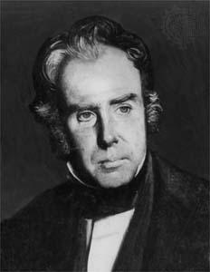 William Carleton Oil Portrait by JJ Slattery (National Gallery of Ireland collection) Monochrome Version